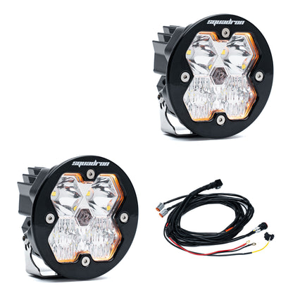 Squadron-R 2.0 Sport Black LED Auxiliary Light Pod Pair Baja Designs