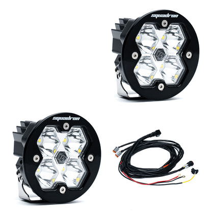 Squadron-R 2.0 Sport Black LED Auxiliary Light Pod Pair Baja Designs