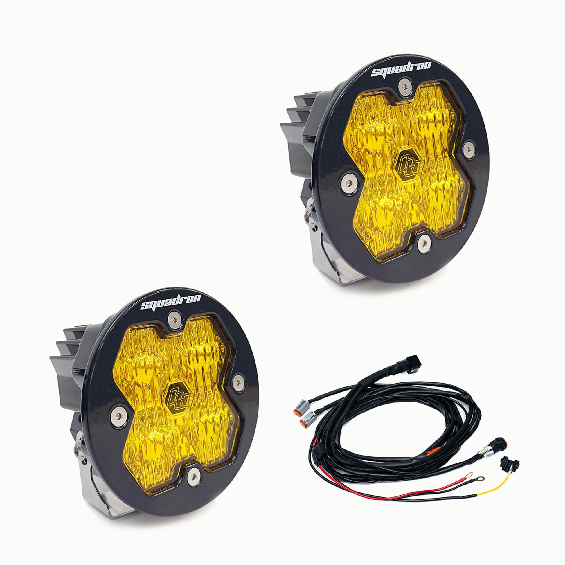 Squadron-R 2.0 Sport Black LED Auxiliary Light Pod Pair Baja Designs