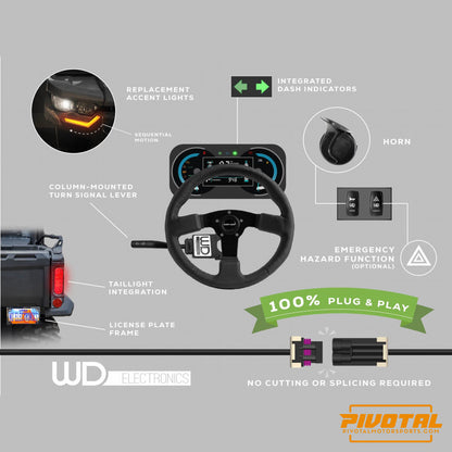 Can Am Defender - Street Legal Kit - Replacement Signature Lights WD Electronics