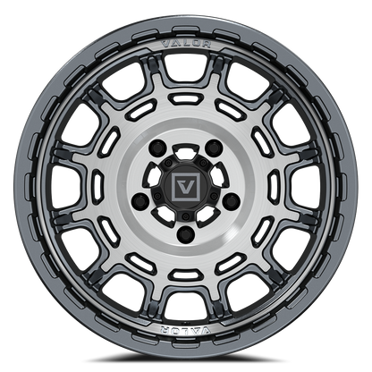 V17 UTV Wheel Brushed Gunmetal - Valor Offroad