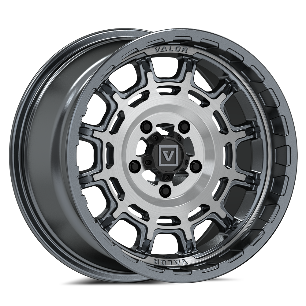 V17 UTV Wheel Brushed Gunmetal - Valor Offroad