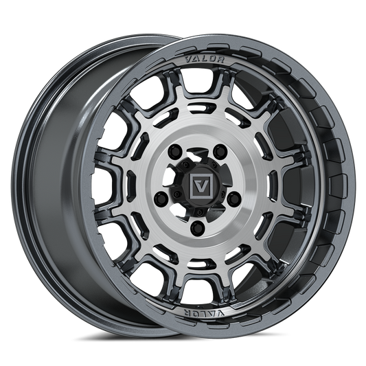 V17 UTV Wheel Brushed Gunmetal - Valor Offroad