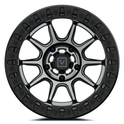 V18 Beadlock UTV Wheel Hyper Black - Valor Offroad