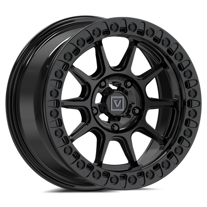 V18 Beadlock UTV Wheel Gloss Black - Valor Offroad