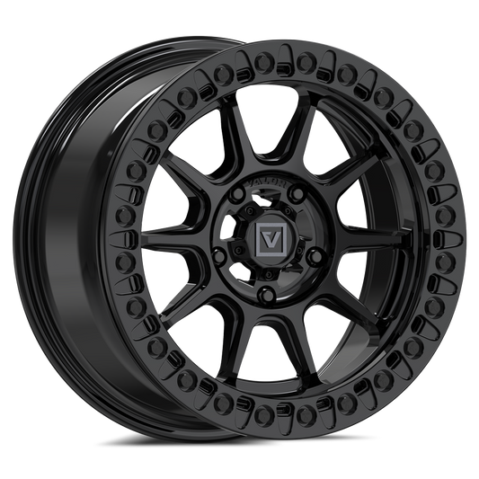 V18 Beadlock UTV Wheel Gloss Black - Valor Offroad