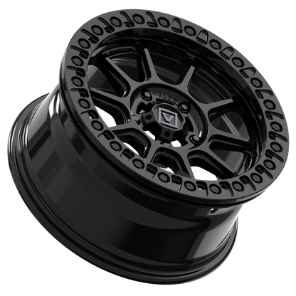 V18 Beadlock UTV Wheel Gloss Black - Valor Offroad