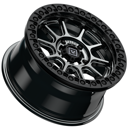 V18 Beadlock UTV Wheel Hyper Black - Valor Offroad