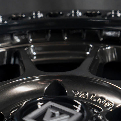 V18 Beadlock UTV Wheel Hyper Black - Valor Offroad