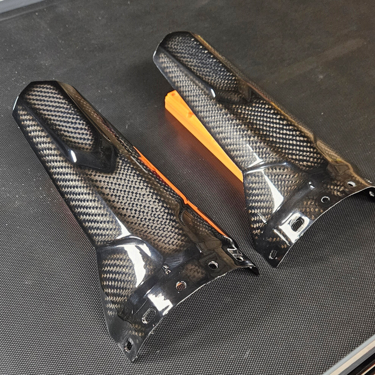 Can-Am X3 Rear Shock Guard - Carbon Fiber