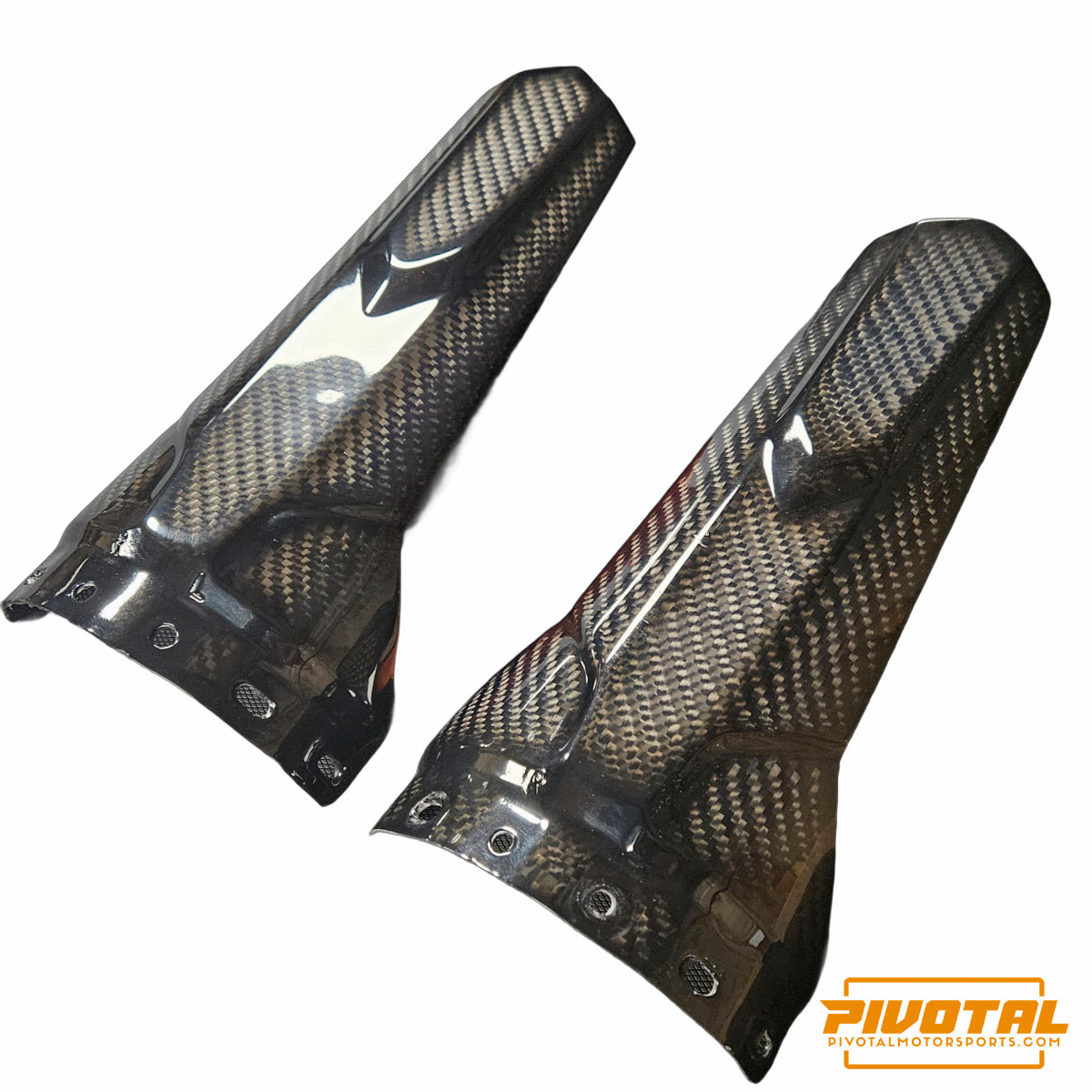 Can-Am X3 Rear Shock Guard - Carbon Fiber - Pivotal Motorsports