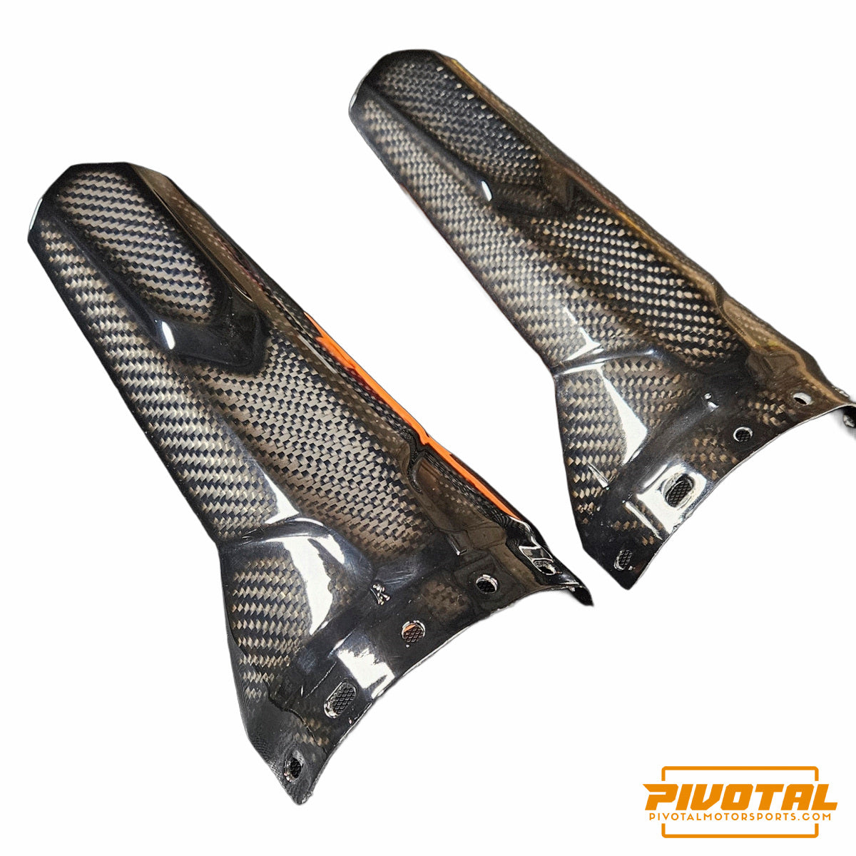 Can-Am X3 Rear Shock Guard - Carbon Fiber - Pivotal Motorsports
