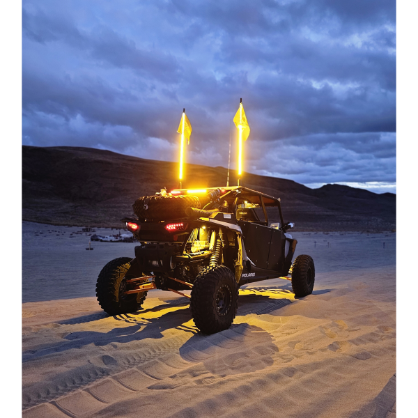 LED Hyper Bright Whips Solid Color -V3 RLB Motorsports