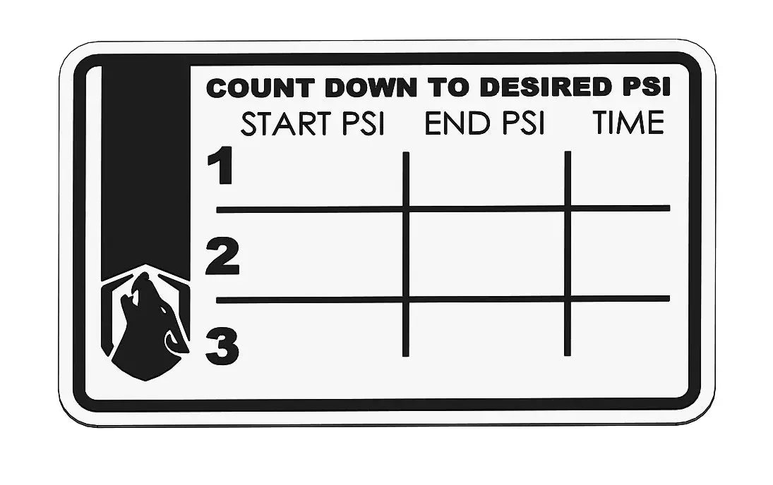 APEX Time To Deflate Decal-Valve Stem-Apex Performance Products-Pivotal Motorsports