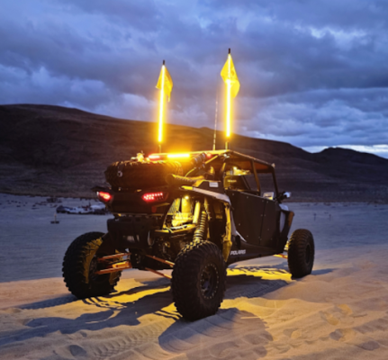 LED Hyper Bright Whips Solid Color - GOAT RLB Motorsports