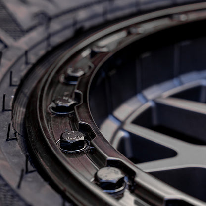 V07 Satin Graphite UTV Beadlock - Valor Offroad