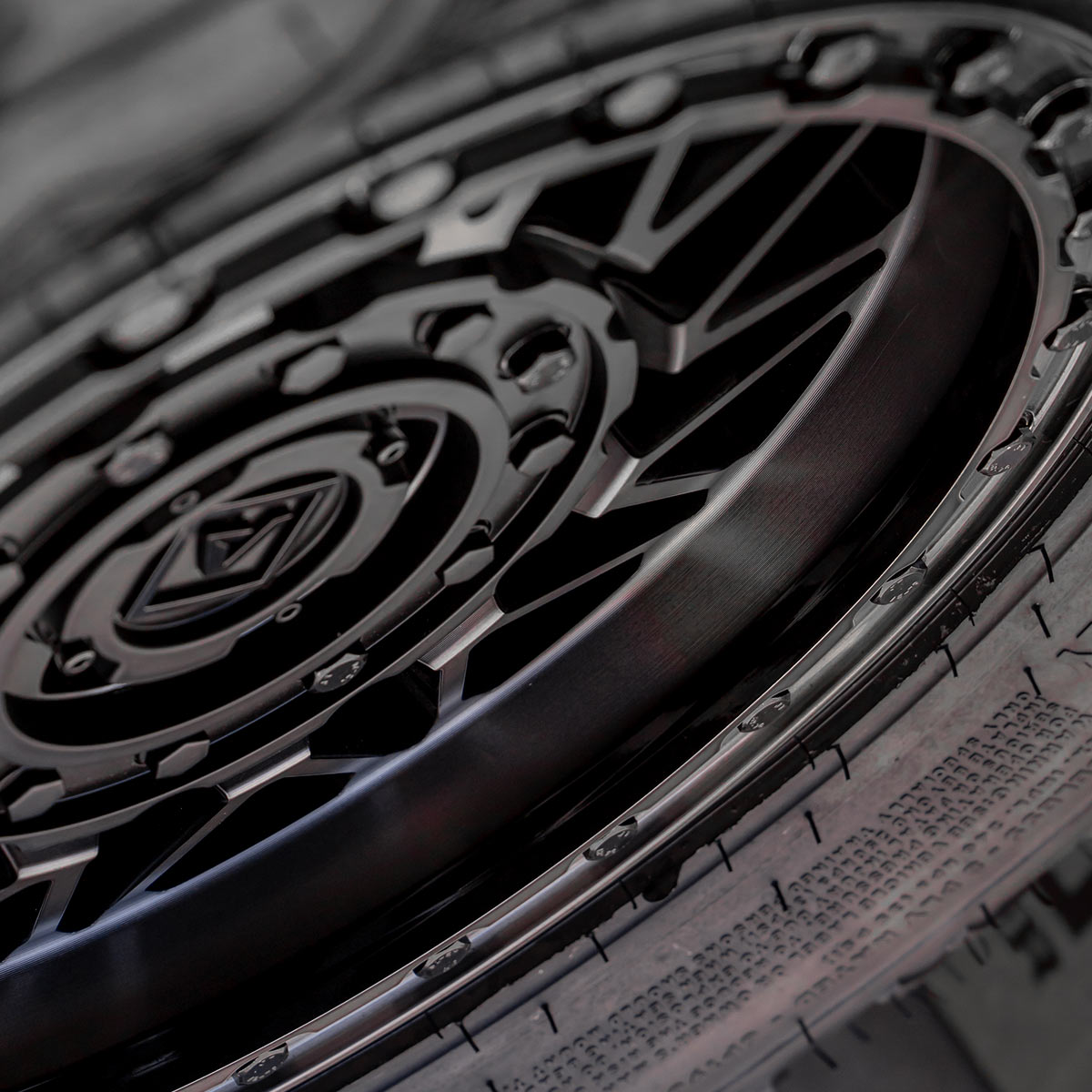 V08 Satin Black UTV Beadlock - Valor Offroad