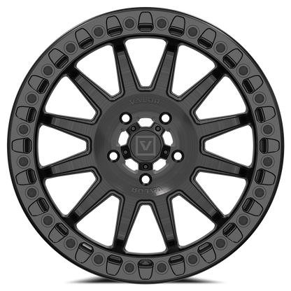 V09 Brushed Charcoal UTV Beadlock - Valor Offroad