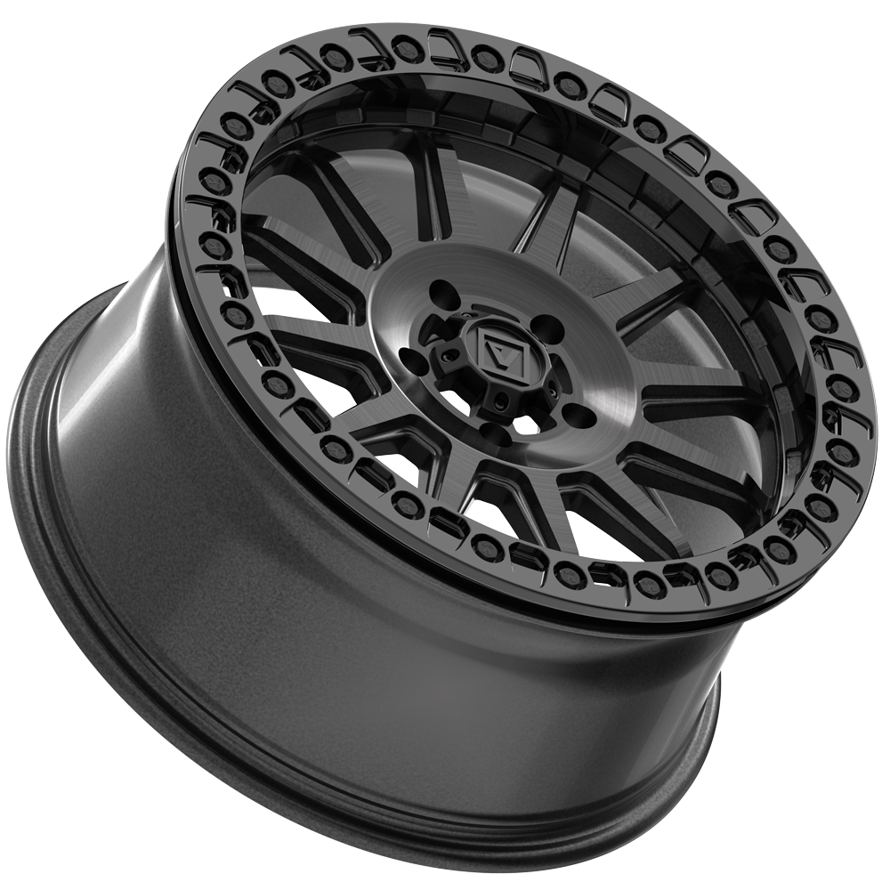 V09 Brushed Charcoal UTV Beadlock - Valor Offroad