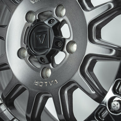 V09 Brushed Charcoal UTV Beadlock - Valor Offroad