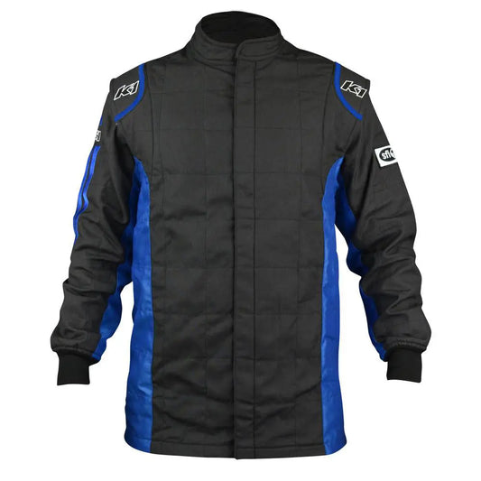 Jacket Sportsman Black / Blue 3X-Large-Safety Equipment,Safety Clothing,Driving Jackets-K1 RACEGEAR-Pivotal Motorsports