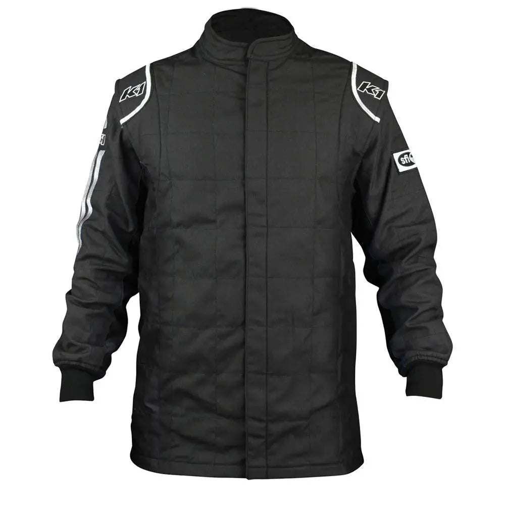 Jacket Sportsman Black / White Medium / Large-Safety Equipment,Safety Clothing,Driving Jackets-K1 RACEGEAR-Pivotal Motorsports